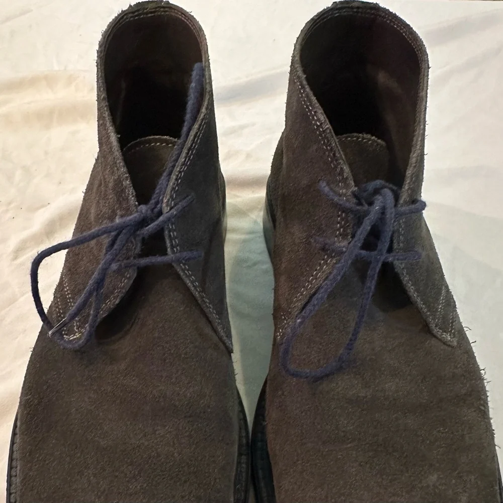 To Boot New York Adam Derrick Men’s Gray Suede Derby Chukka Boot Lace Up Sz 9